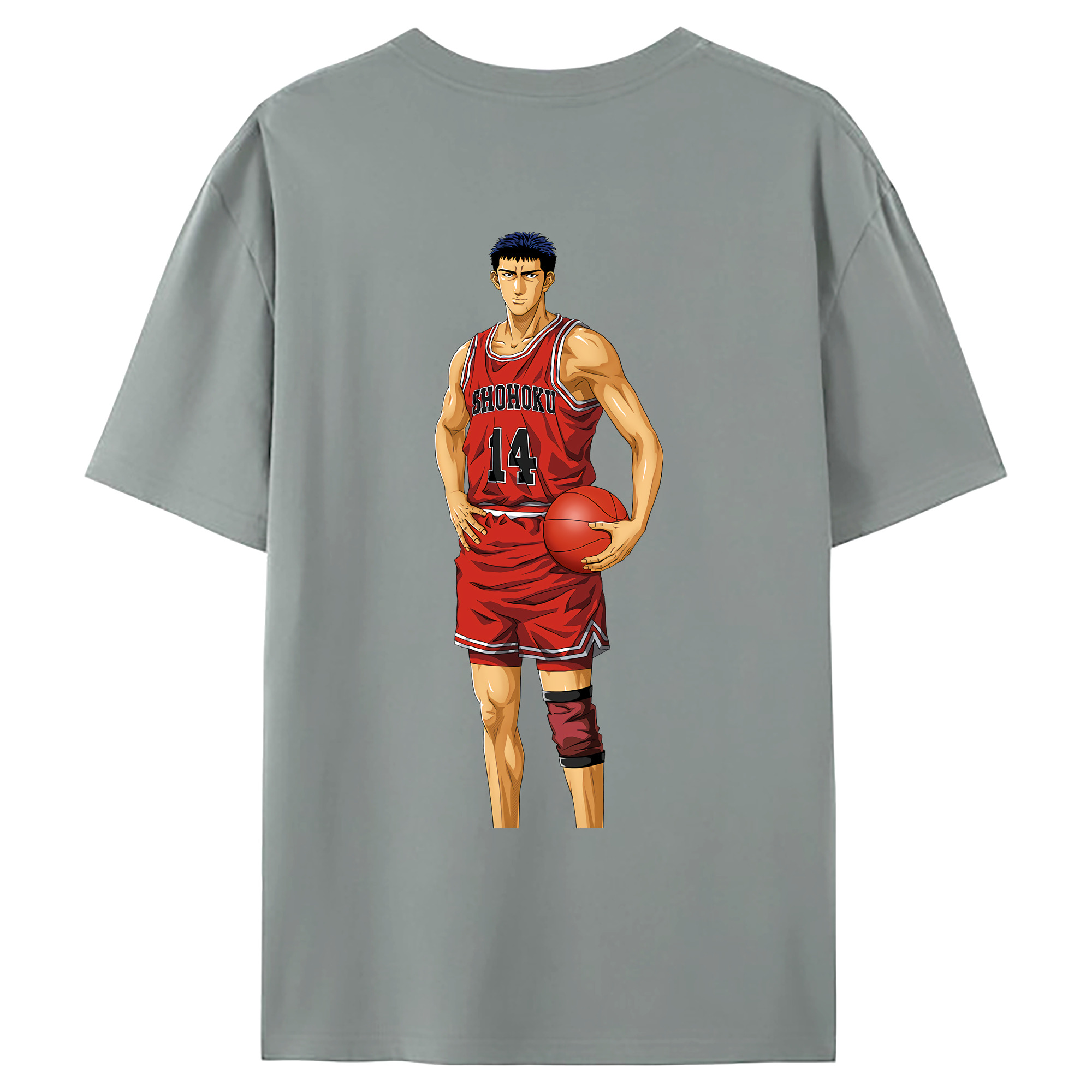 （画像用） SLAM DUNK／スラムダンク 綿100％ メンズ半袖Tシャツ（バックプリント） 通気性
